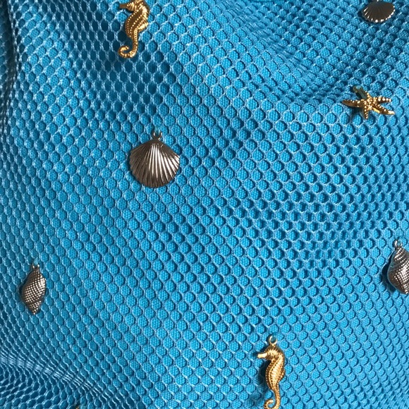 Blue “take me to the beach” purse - Picture 2 of 4